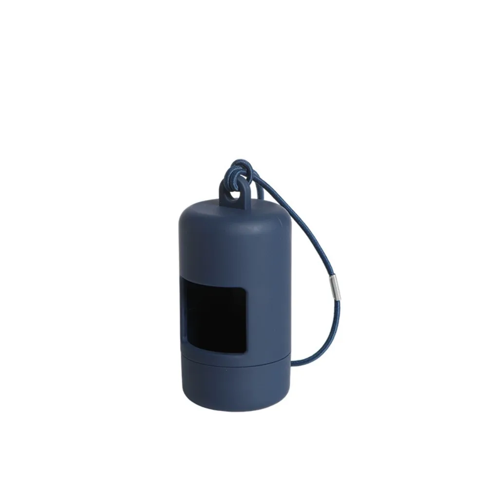 Portable Plastic Dog Poop Bag Carrier Candy Color with Hanging Rope Dog Poop Bag Holder Dogs Waste Bags Dispenser Travel view 5