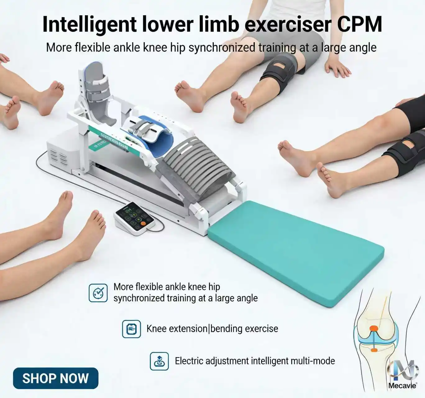 Professional Intelligent Lower Limb Training Device for Knee Rehabilitation Leg Stiffness Relief Fitness Health Care Equipment