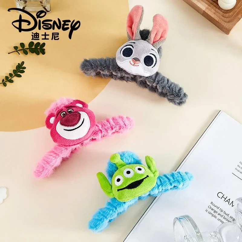 Disney animation peripheral Kawaii Lotso plush hair clip cartoon cute back of the head shark clip hair headband hair clip gift