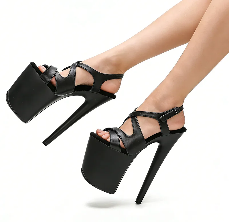 

Сексуальные туфли для танцев на пилоне 20 см, с вырезами, лакированные, на тонком каблуке, хит продаж, женские туфли на каблуке