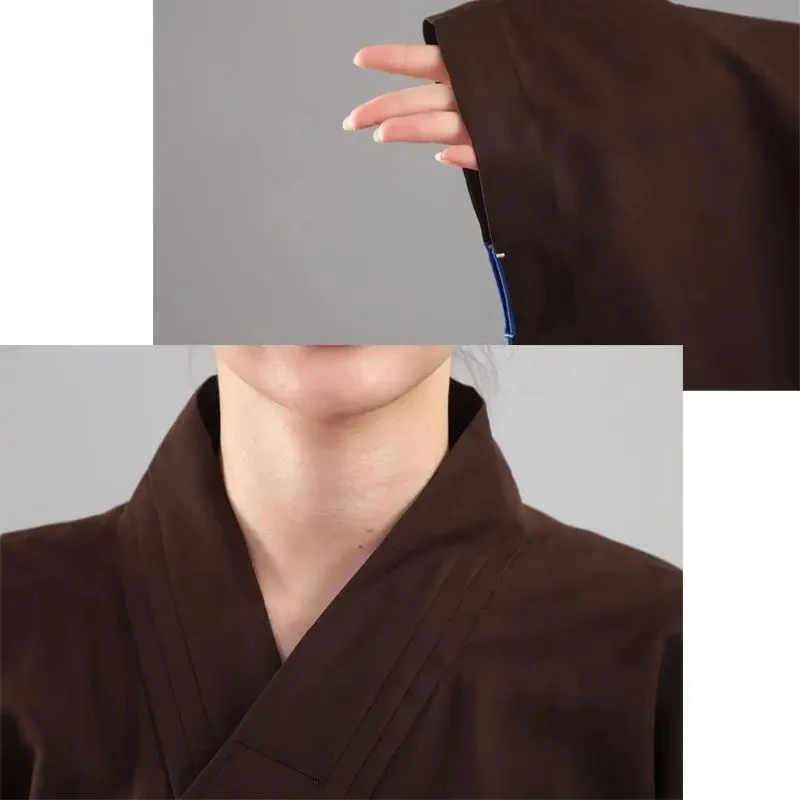 

❤2026✚Shaolin Buddhist Monk Robes Costume Suit Chinese Kung Fu Uniform Gown Men Women Buddhist Clothing◀