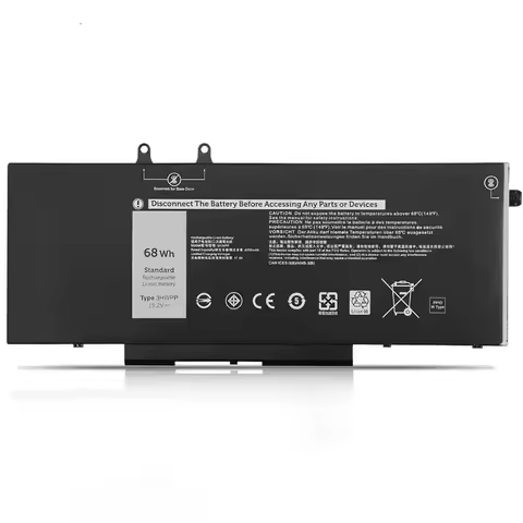 3HWPP 15.2V 68Wh Laptop Battery For Dell Precision 3541 3551 Latitude 5501 5411 5410 5510 Inspiron 7706 7500 7506 2-in-1 Factory