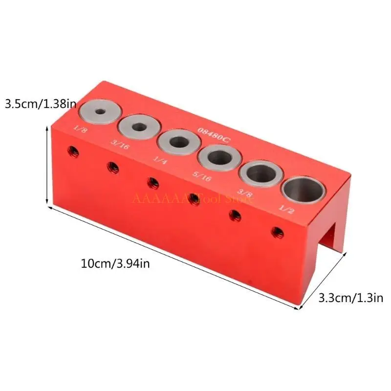 A2BE Woodworking Drill Guide Hole Puncher for Round Joinery Need