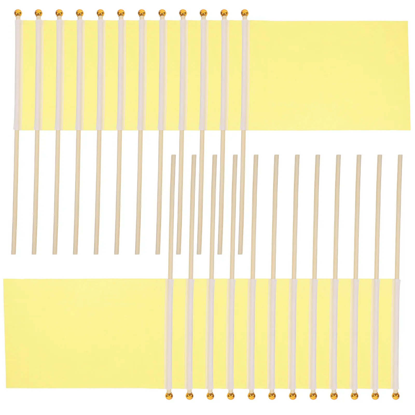 25 Pcs Hand Waving Flag Plain Grand Opening Flags Celebrate Party Favors Mini Handheld Colorful Colored Small
