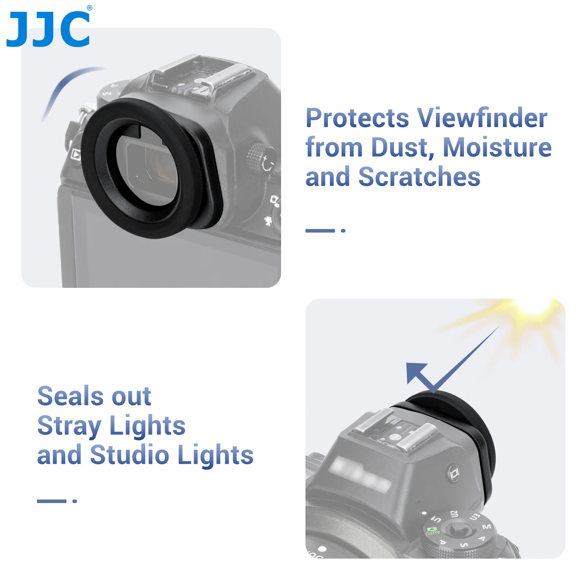 JJC Round Soft Silicone Rubber Eye Cup for Nikon Z7 II Z7 Z6 III Z6 II Z6 Z5 Replaces Nikon DK-29 Eyecup Eyepiece Viewfinder