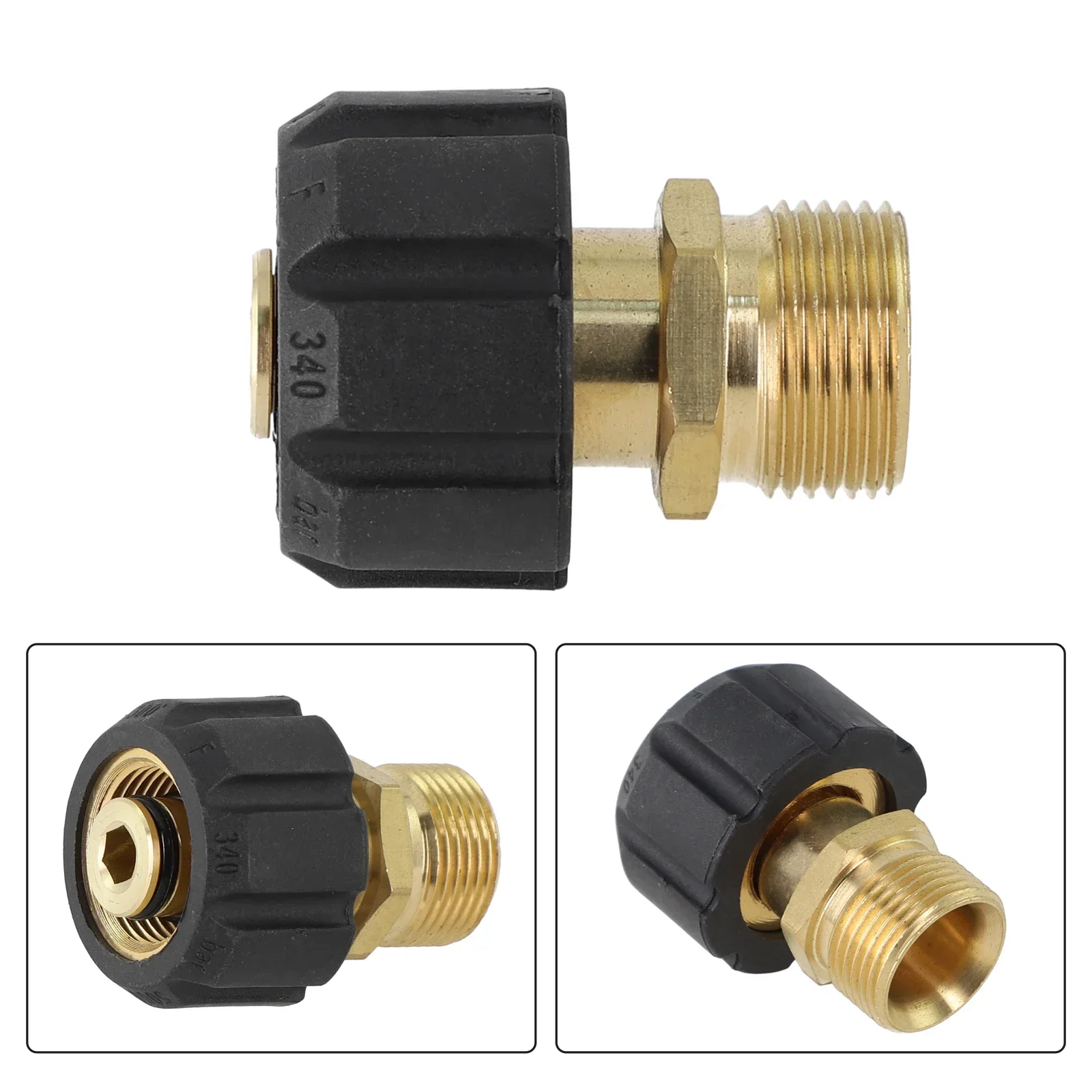 1pc Adapter Outer 22 Inner 14/15mm To M22 Inner 14/15 High Pressure Cleaner Garden Power Tool Replacement Accessories