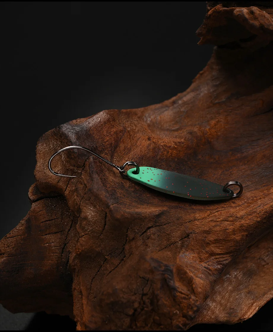 ALLBLUE IceFake 1,6 g Messing-Löffel-Angelköder aus Metall für Bachbereich, Forellengerät, künstlicher Köder – Detail 4