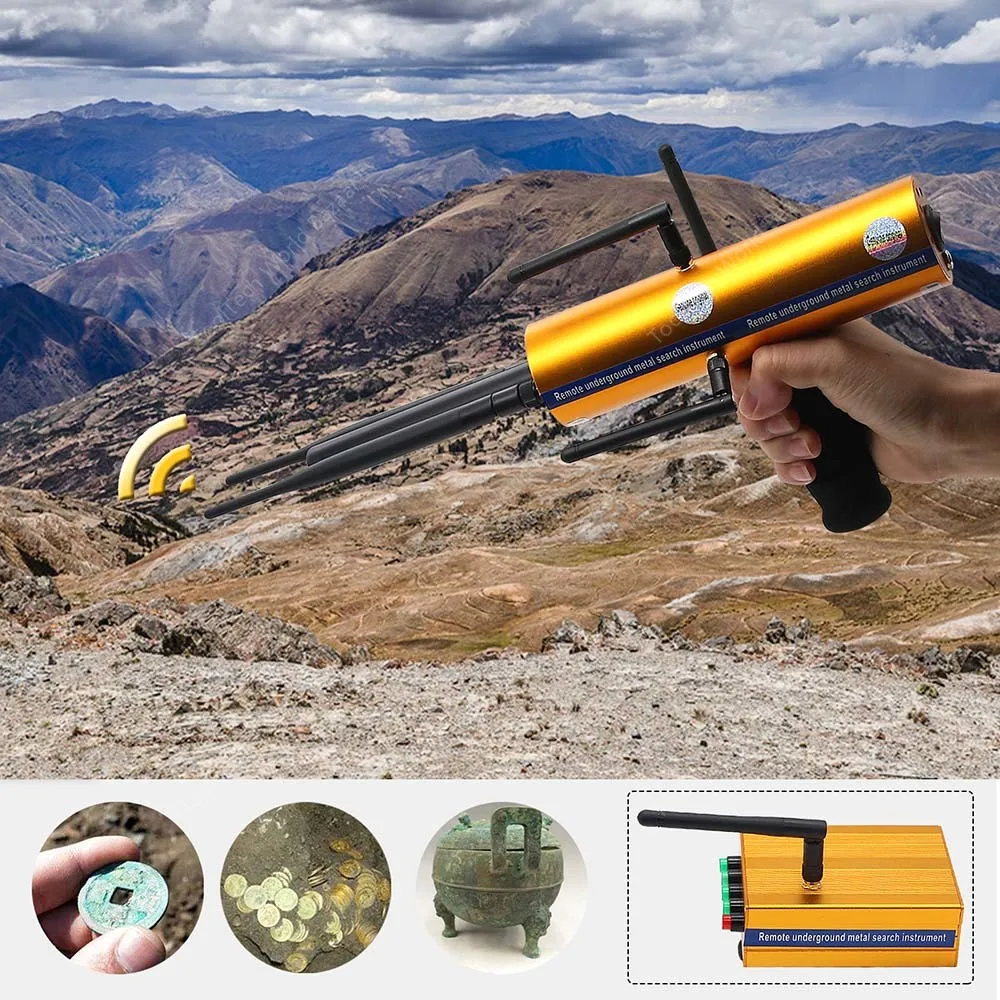 Maxgeek AKS with Six Antennas Handheld Type Long Range Hunt Metal Searcher High Sensitivity Gold Metal Detector Gems  Finder