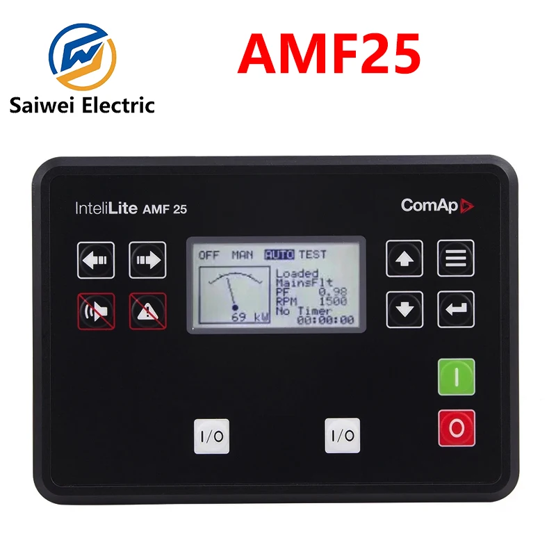 intellite modulo controlador do gerador a diesel display lcd painel de monitoramento remoto acesso do grupo gerador amf 25 original 01