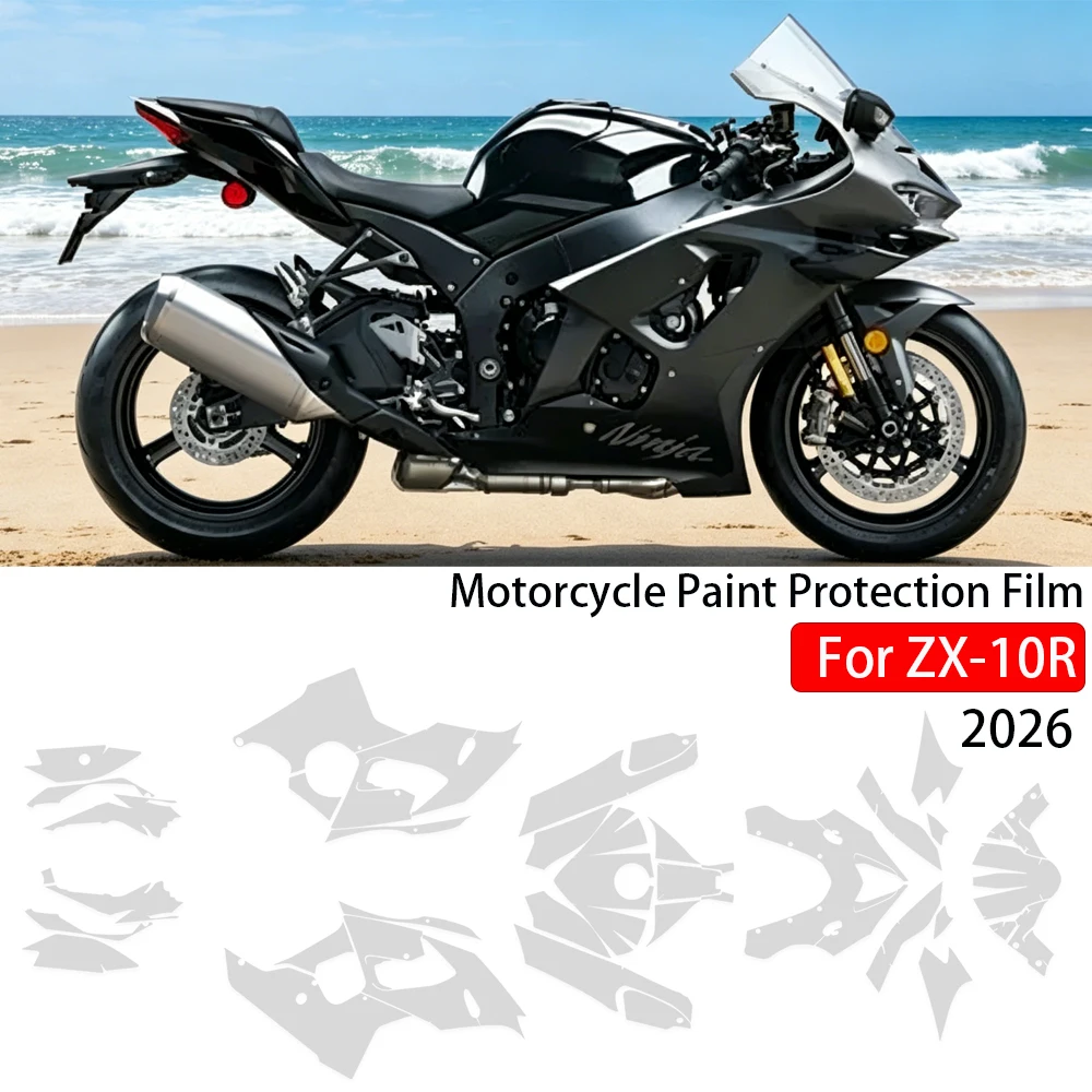 ZX10R PU Paint Protection Fairing Protection Clear Anti-scratch Film Accessories For Kawasaki Ninja ZX 10R 2026 Motorcycle PPF
