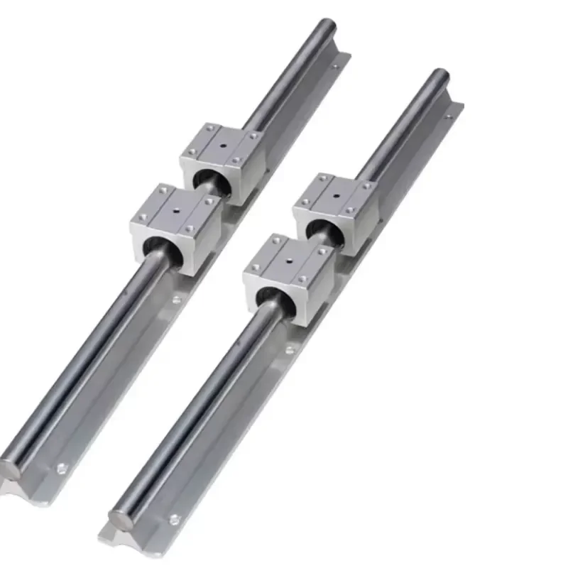 2 Pack SBR20 Linear Guide Rail 1000mm, 4 Pack SBR20UU Ball Bearing Sliding Blocks, 20mm Linear Rail Kit for CNC Router