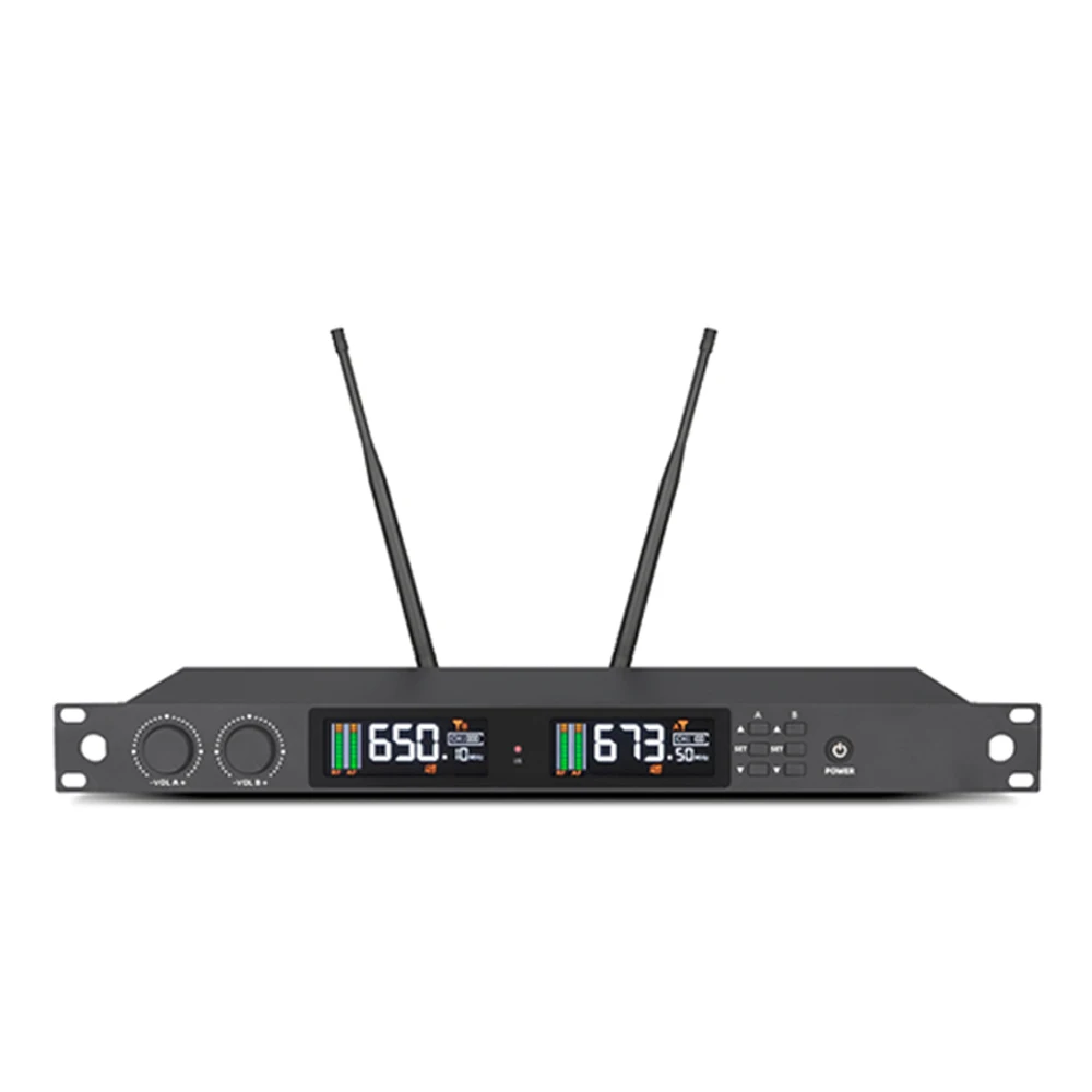100 channel karaoke wireless UHF microphone  rechargeable singing church microphone