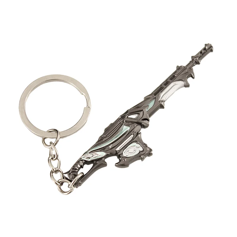 Valorant Keychain Gun Weapon Pendant  Metal Game Peripheral M4 Melee Reaver 2.0 Karambit Prime Skin Collection  Anime Kids Gift