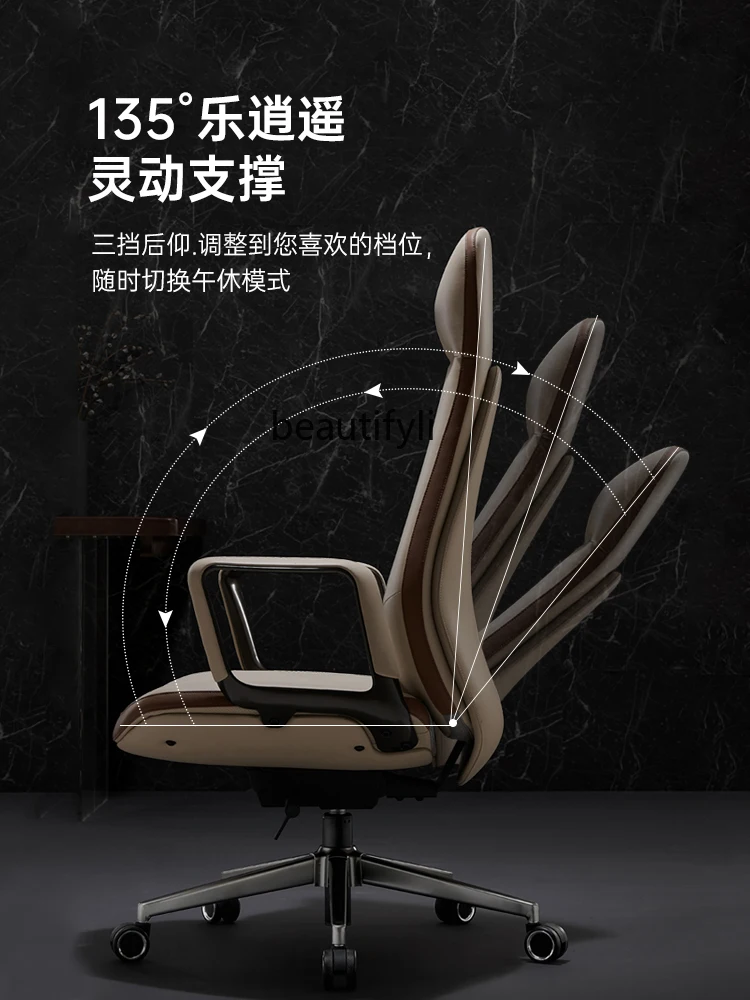 Boss Leather Office Reclining Computer Home Office Seat Comfortable Executive Chair