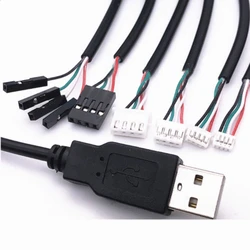 1PCS USB to 1.25/PH2.0/XH2.54-4P DuPont Adapter Extension Cable Touch Screen Cable USB Terminal Data Cable 30CM/1.5M