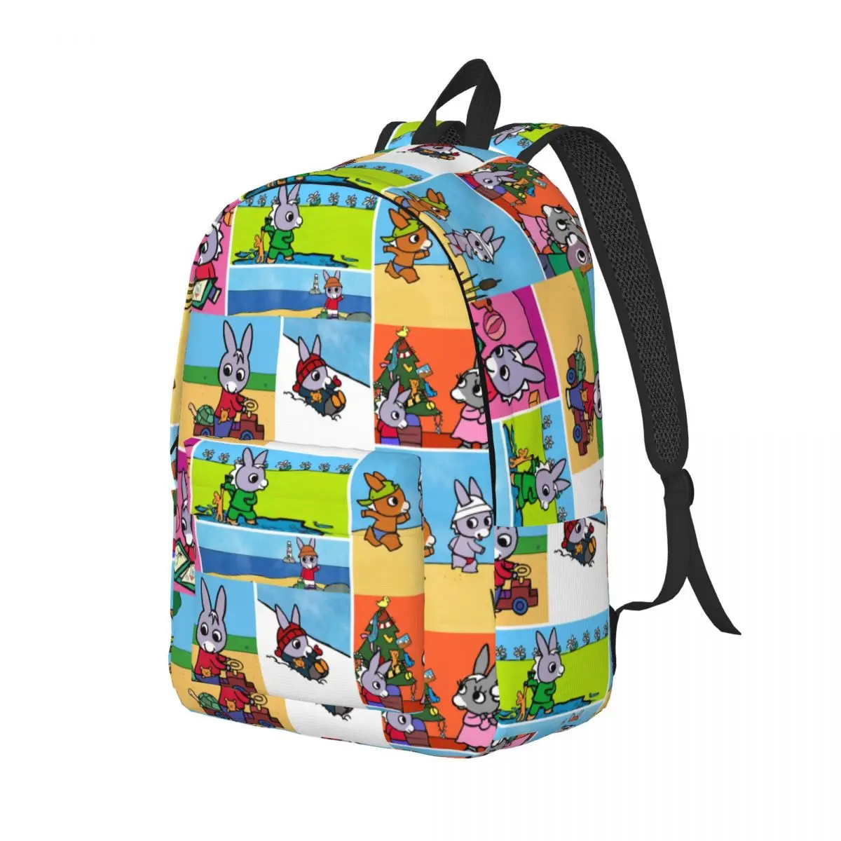 Trotro Collage for Teens Student School Bookbag Cute Cartoon Canvas Daypack Middle High College Travel