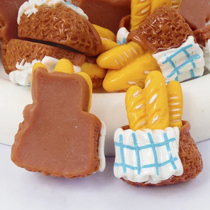 5pcs/50PCS Bionic Food Refrigerator DIY Resin Accessories Handmade Materials 3D Miniature Simulation Photos Home Decor