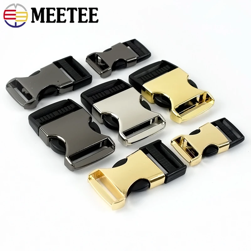 2/5Pcs Metal Backpack Buckles for Strap Side Release Closure Buckle Belt Safety Clasp Dog Collar Hook DIY Hardware Accessories