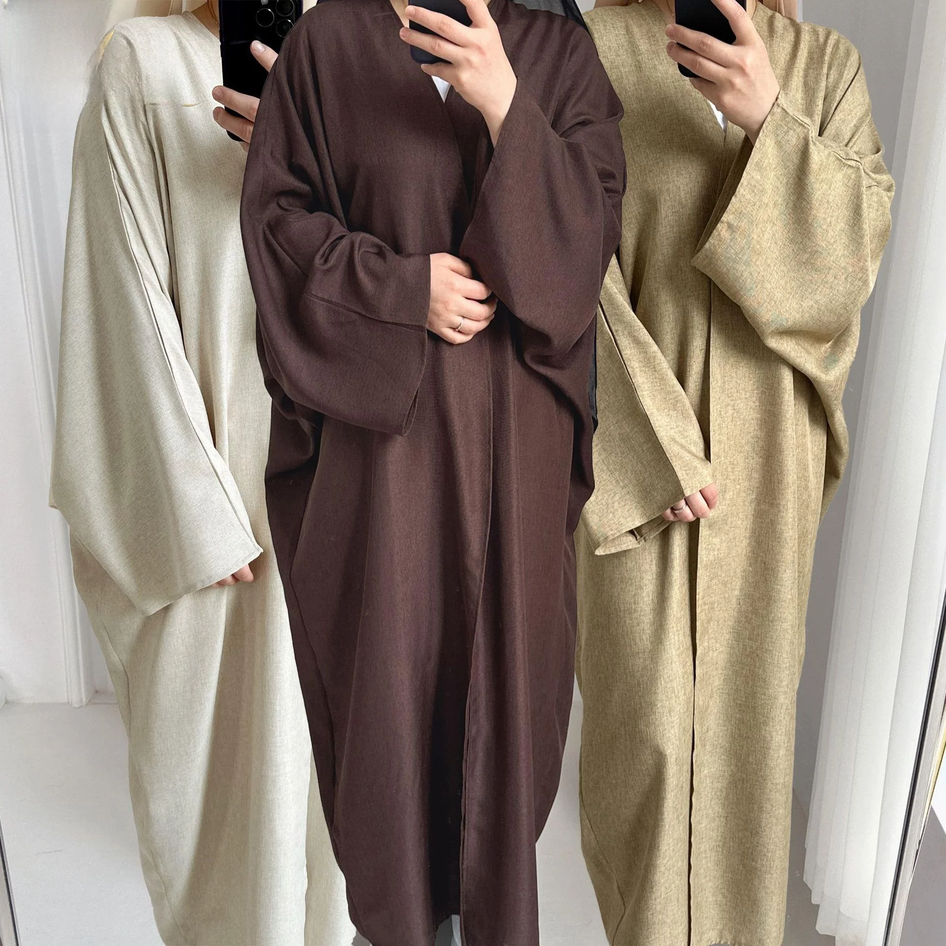 

Lo Dubai Casual Color Large Size Open Cardigan LR603 Comfortable Long Sve Men's Faion Autumn Wear