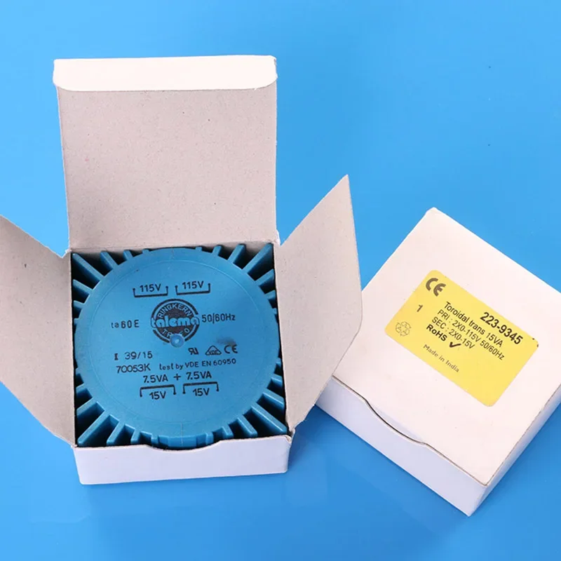 

15W/25W Dual 7V 9V 12V 15V 18V 15VA 25VA Sealed Square Transformer Original Toroidal Transformer