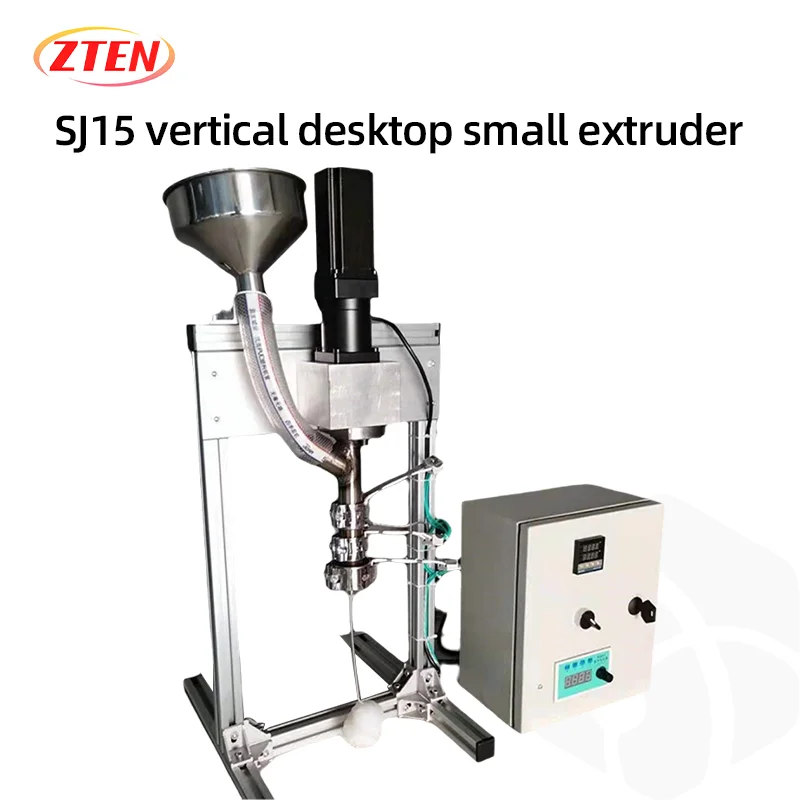 J15 Vertikale Desktop Kleine Extruder Labor Kunststoff Vertikale Extrusion Ausrüstung Einzelne Schraube Instrument