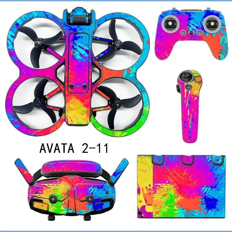 

Suitable for big-jiang AVATA 2 drone sticker, special D-JI film, gog-les3 glass-es protective film
