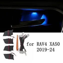 Car LED Door Bowl Armrest Atmosphere Light Interior Lights Bowl Handle Frame Light for Toyota RAV4 2019 2020 2021 2022 2023 2024