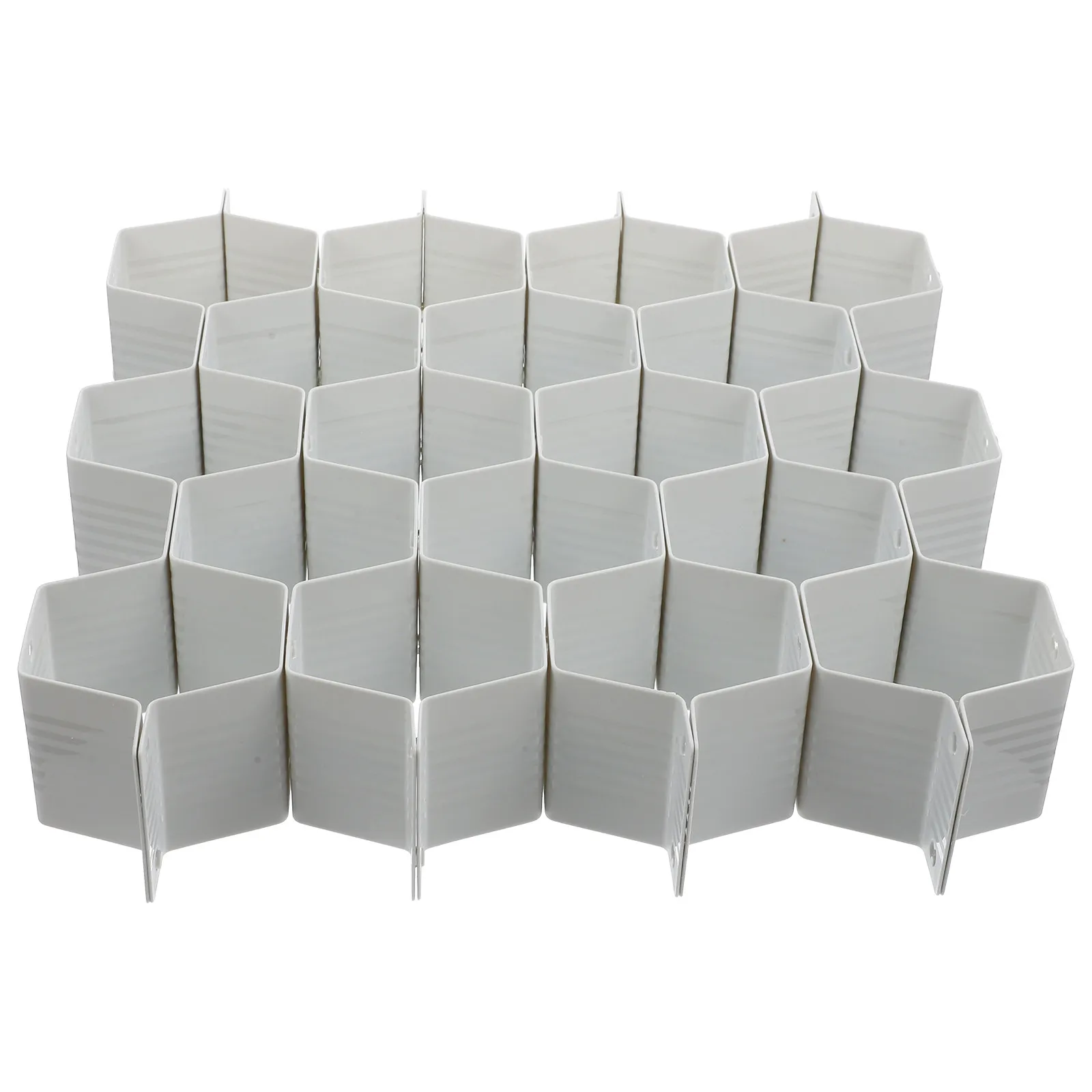 1Set Plastic Sub-Grid Drawer Organizer DIY ABS Material Divider for Drawers Storage Holder Socks Cosmetics Makeup