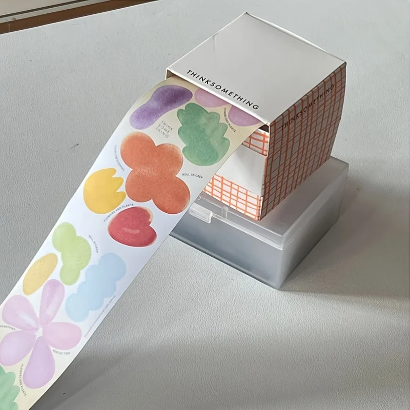 INS-Style Blumen-Auszieh-Memoblöcke, Koreanische Ästhetische Vollklebende Haftnotizen für DIY-Dekoration