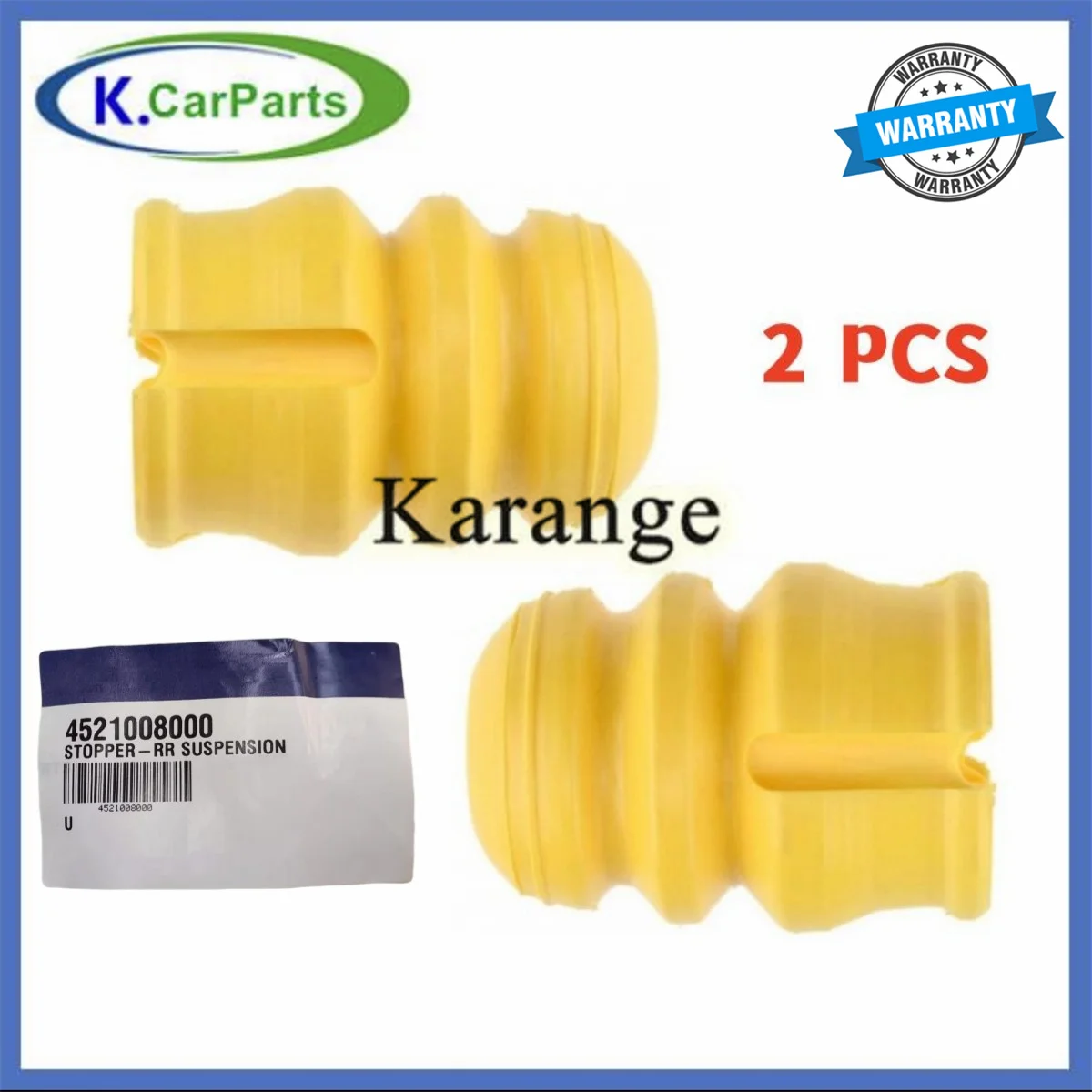 NEW 2PCS Rear Bumper Suspension Stopper 4521008000 45210-08000 for Ssangyong Rexton Actyon Sports 2012+