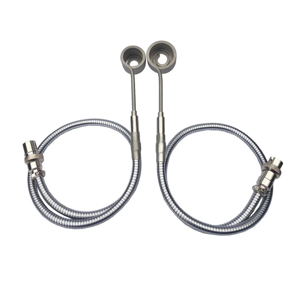 20/25mm Axial Heater Coil With Metal Gooseneck Fexible Serpentine Tubes and GX16 5 Pin DEN Plug Fit For Dual PID Controll