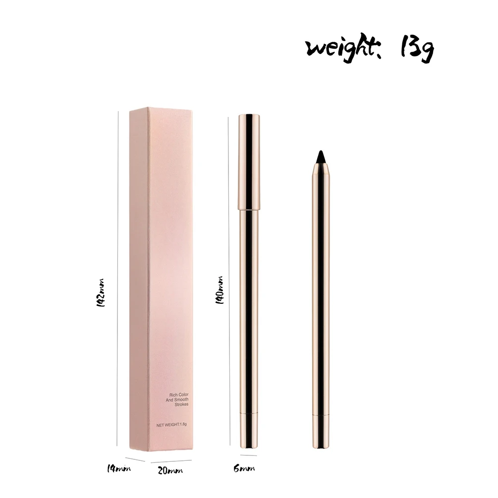 Matita per eyeliner a 4 colori con etichetta privata da 1,8 g Logo personalizzato Eyeliner retrattile automatico Trucco impermeabile resistente al sudore e non sbavato