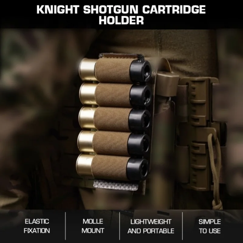 

Convenient to carry knight shotgun pendant with elastic fixation, compatible with MOLLE system