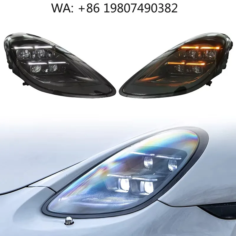4-Lens LED Headlight Upgrade, Ultra Bright Lens, Waterproof DRL Front Lamp Assembly 2012-2015