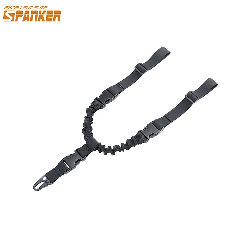 EXCELLENT ELITE SPANKER Tactics Telescopic Hanging Rope Quick Release Bungee Sling Dual Use Adjustable Lanyard Telescopic