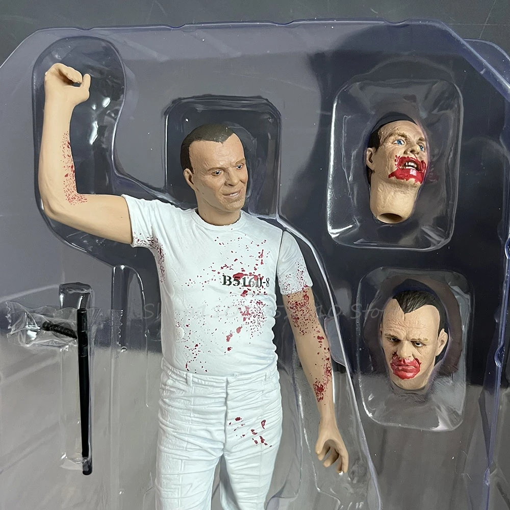 Anime Hannibal Figure Silence of the Lambs Hannibal White Suit Action Figure Horror Toys Model Doll Christmas Gifts - view 4