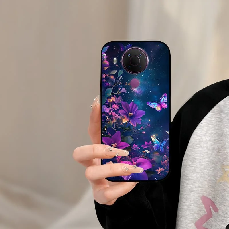 لنوكيا 5.4 حافظة لينة سوداء سيليكون الهاتف الغطاء الخلفي لنوكيا 5.4 حافظة Nokia5.4 TA-1333 TA-1340 TA-1337 TA-1328 TA-1325 Cat