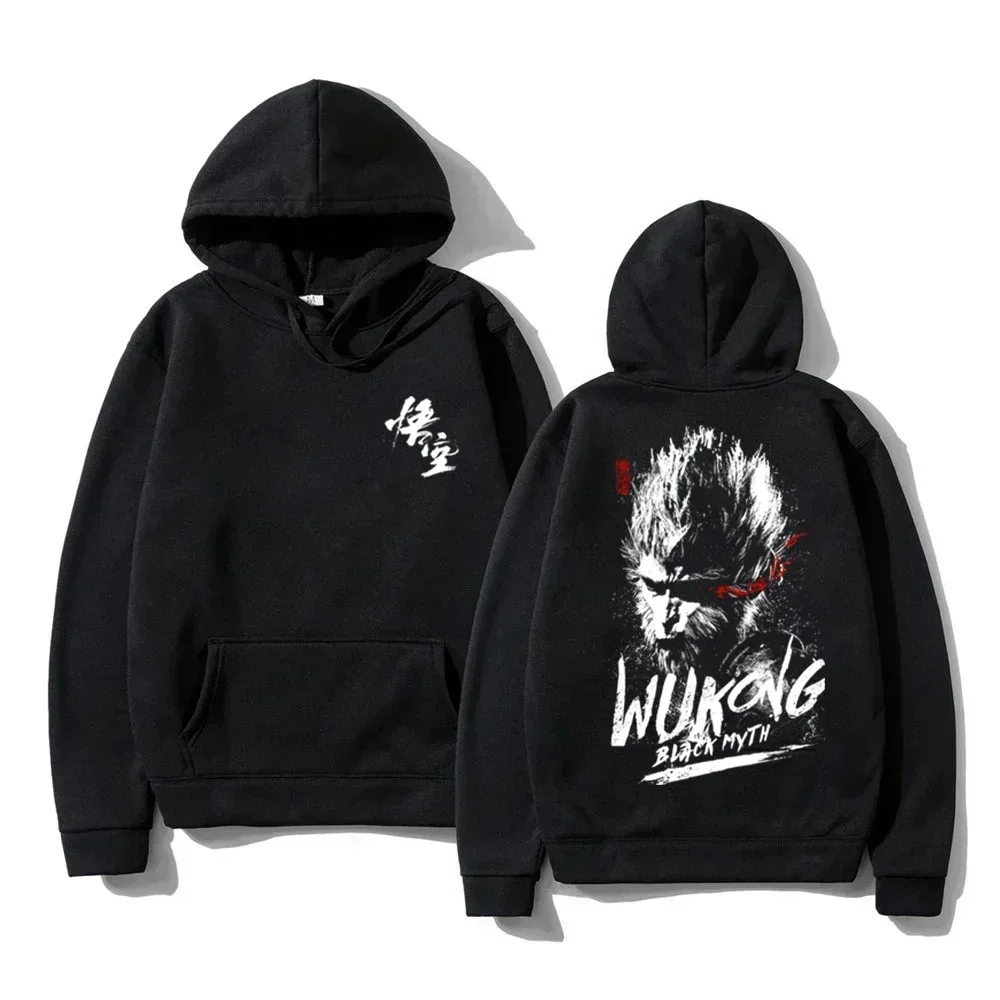 Black myth Wukong anime hoodie game the same short-sleeved  men and women half sleeve body men clothing