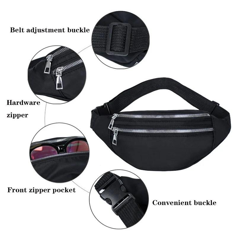 New Fanny Pack For Ladies Waterproof Waist Bags Female Fashion Bum Bag Travel Crossbody Chest Bags All Match Hip Bag