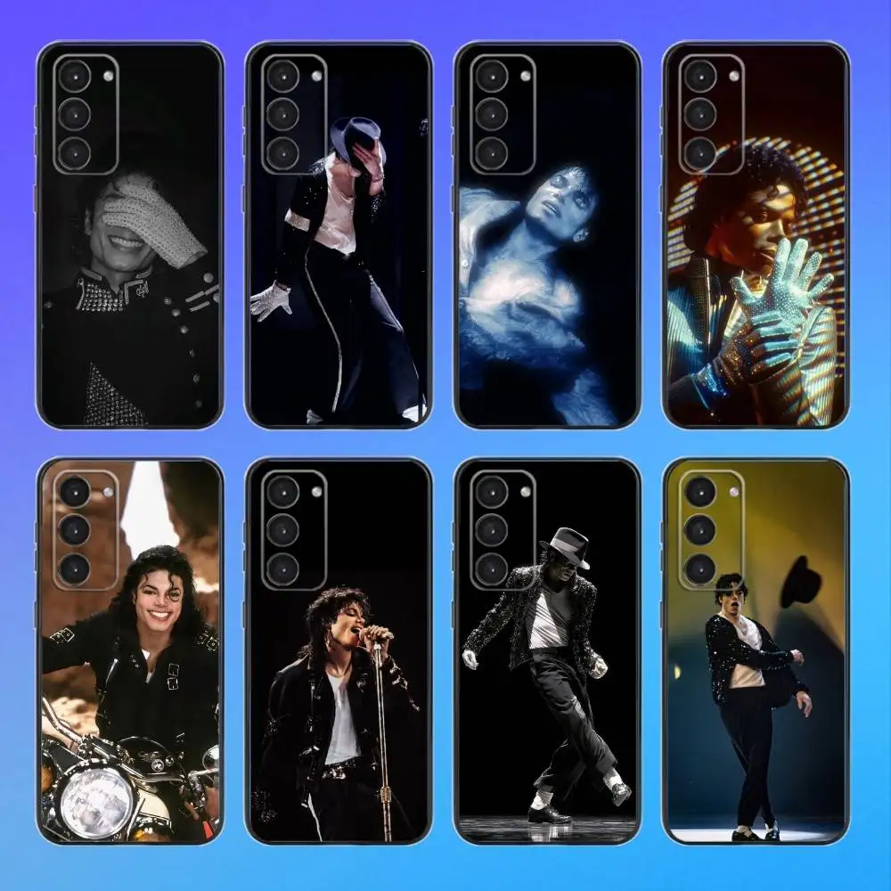

M-Michael J-Jackson Phone Case For Samsung A73,A72,A71,A70,A53,A52,A51 Black Soft Case