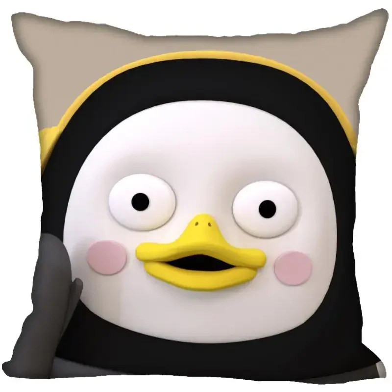 Nuovo arrivo Kpop Pengsoo Penguin Pillow Cover camera da letto Home Wedding federa decorativa Square Zipper federe morbide senza sbiadimento