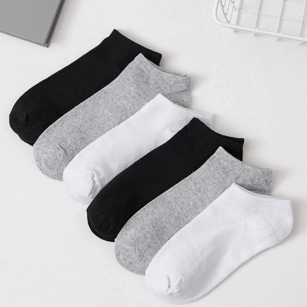 

Women Sport Socks Solid Black White Grey Breathable Sports Socks Female Short Socks Low Tube Women Men Calcetines Mujer