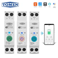 TOB9-VAP 63A 1P + N WIFI interruptor inteligente medidor de energía Kwh medición monitoreo disyuntor temporizador relé MCB TUYA smartlife TOMZN