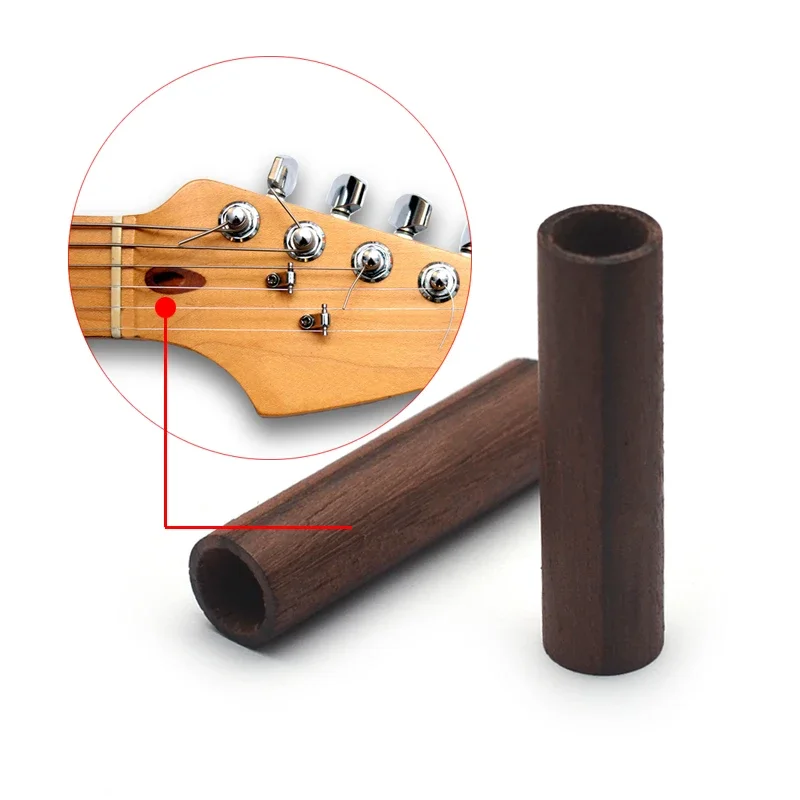 8Pcs Guitar Truss Rod Tube Rosewood Tube for Headstock Truss Rod 42x11MM Wood Cover for Truss Rod Guitar Bass Parts