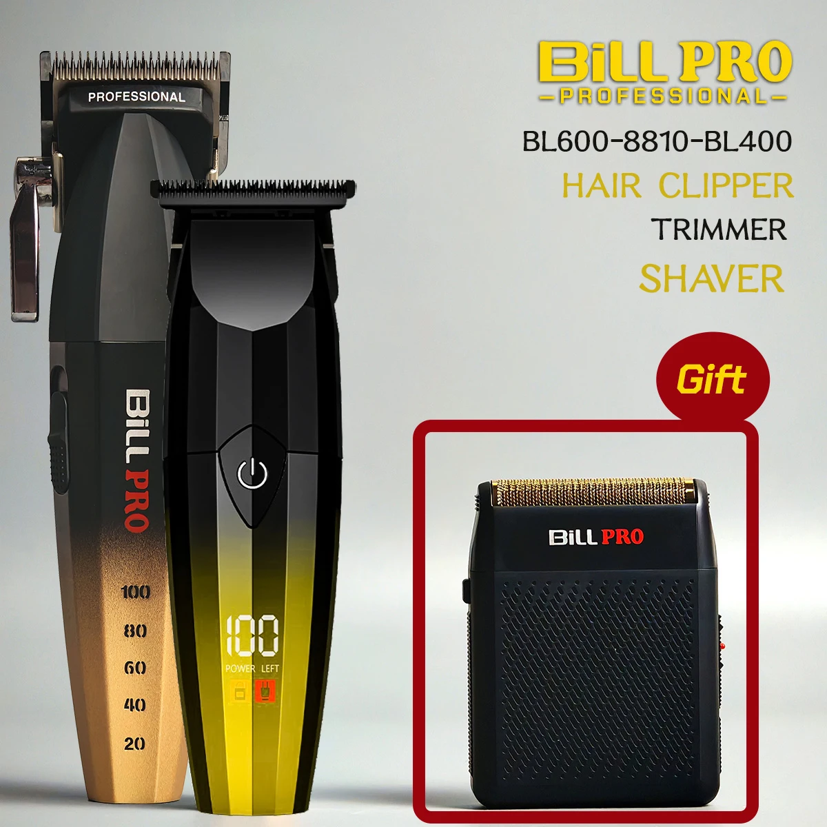 

Профессиональная машинка для стрижки волос, 3 шт., 9000 об/мин, высокоскоростной двигатель, порошковая металлургия, стальное керамическое лезвие, триммер, бритва 7200 об/мин