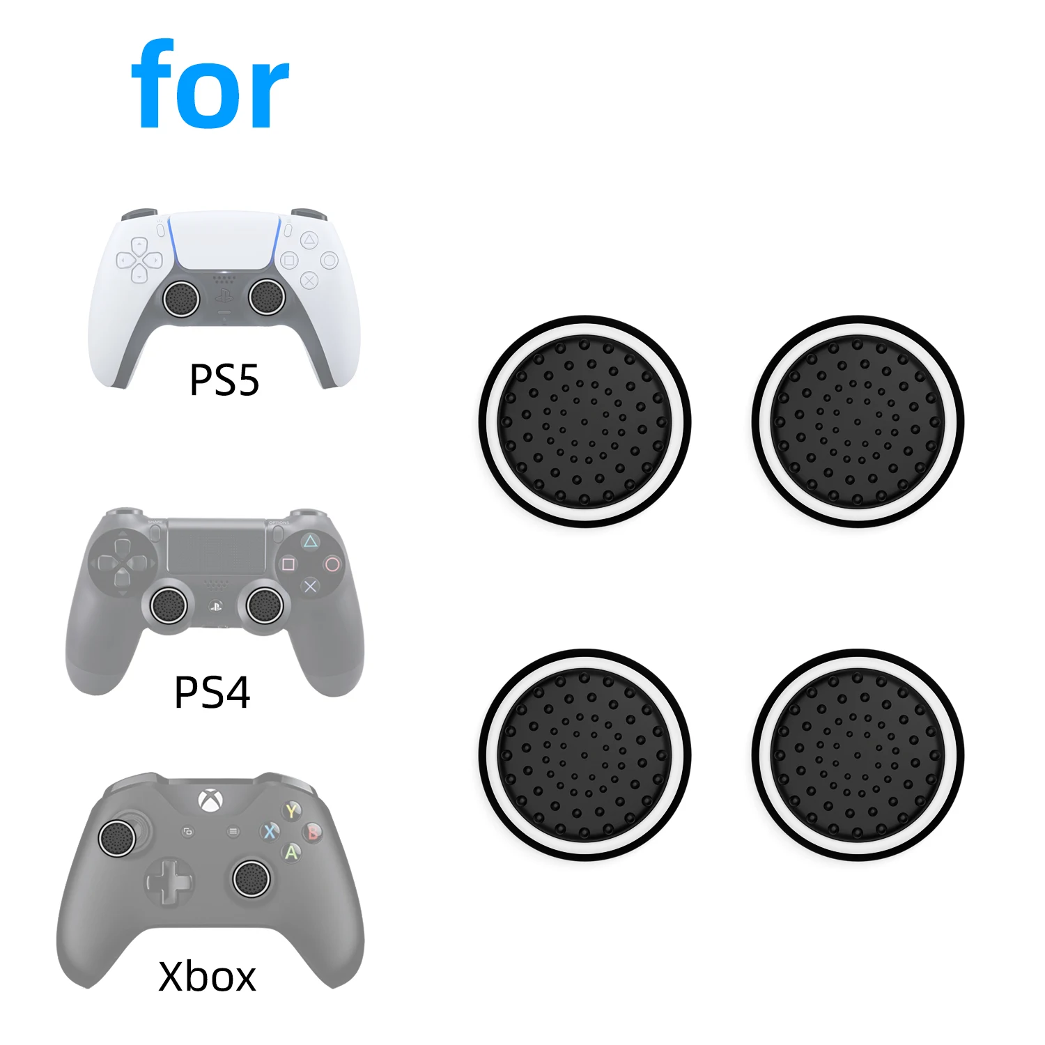 Tappi Antiscivolo In Silicone Per Joystick – Adatti A PS5, PS4, Switch Pro