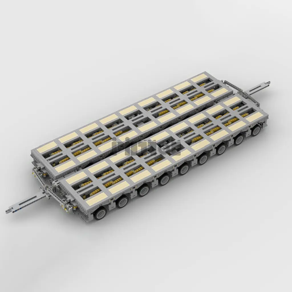 Moc-57462 type unité remorque robuste peut être assemblé librement avec 4384pcs dessin électronique et épissage bloc de construction techn