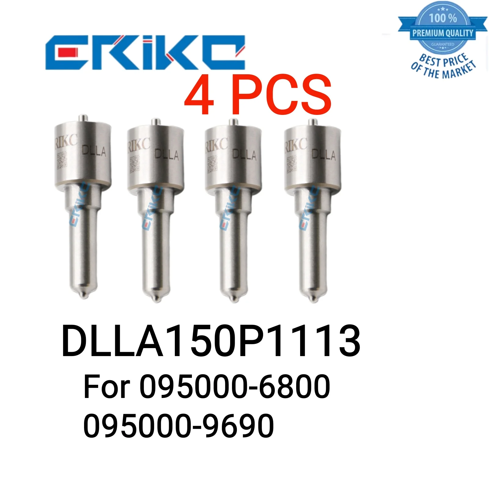 

4 PCS DLLA150P1113 Fuel Nozzle DLLA 150 P 1113 Common Rail Spare Parts Nozzle DLLA 150P1113 Original Nozzle for 095000-6800 9690