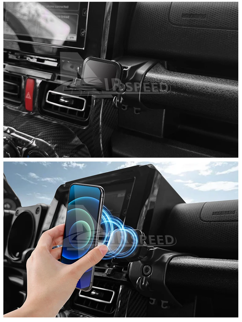Auto-Handyhalterung für Suzuki Jimny JB64 JB74 2019 2020 2021 2022 2023 2024 2025 Halterung mit Schwerkraft-GPS-Ständer und Magnet – Detail 11