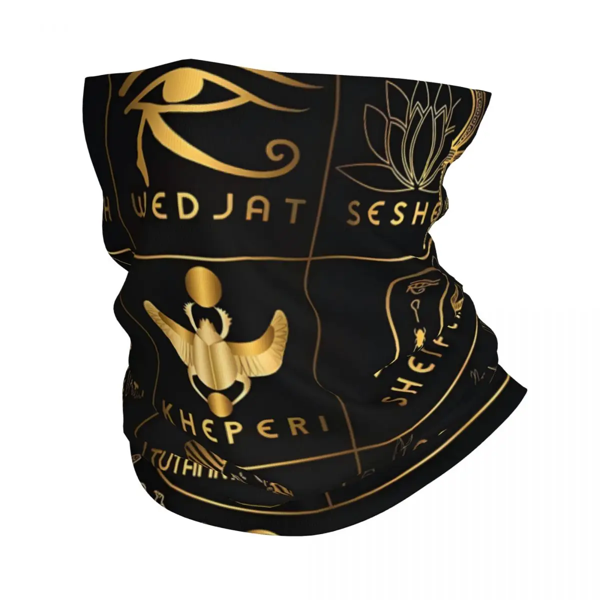 Pharaoh Pharaoh Printed Balaclava para homens, bandana multifuncional, polainas de pescoço, cachecol, ciclismo, corrida, adulto